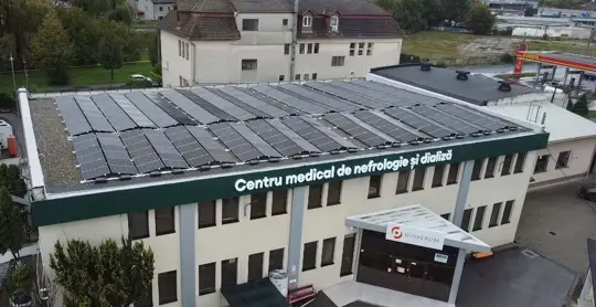 centrul de nefrolofie și dializa Sibiu 1 panouri fotovoltaice