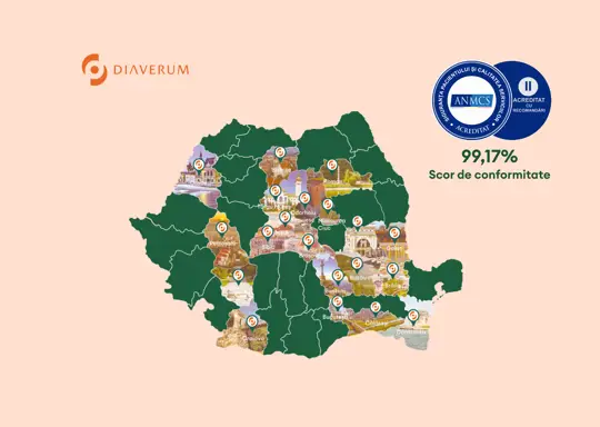 Diaverum România acreditată de ANMCS